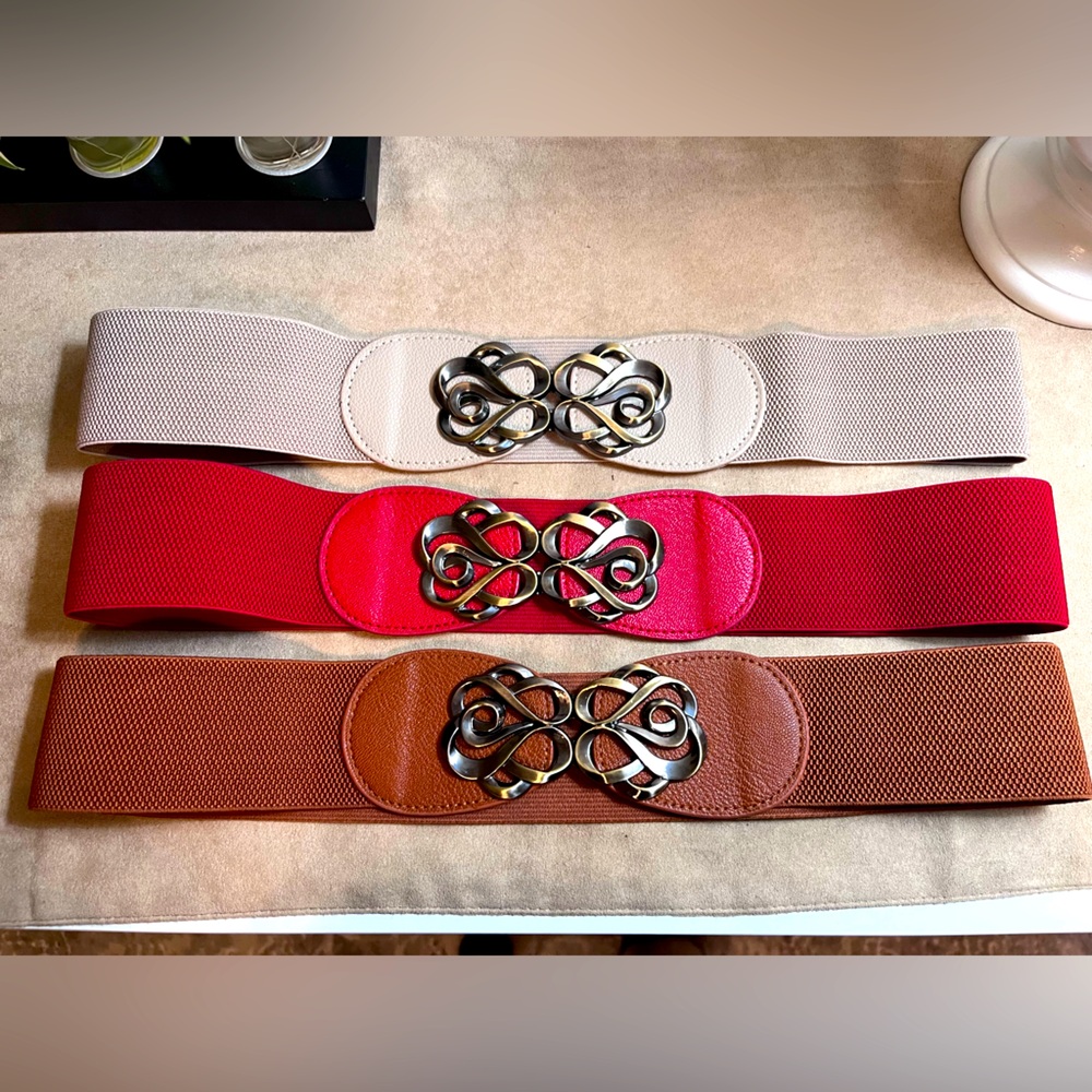 Set of 3 waist belts sz.L/XL